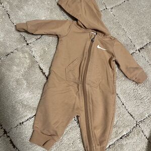 Nike Brown Kids Hooded Footie
